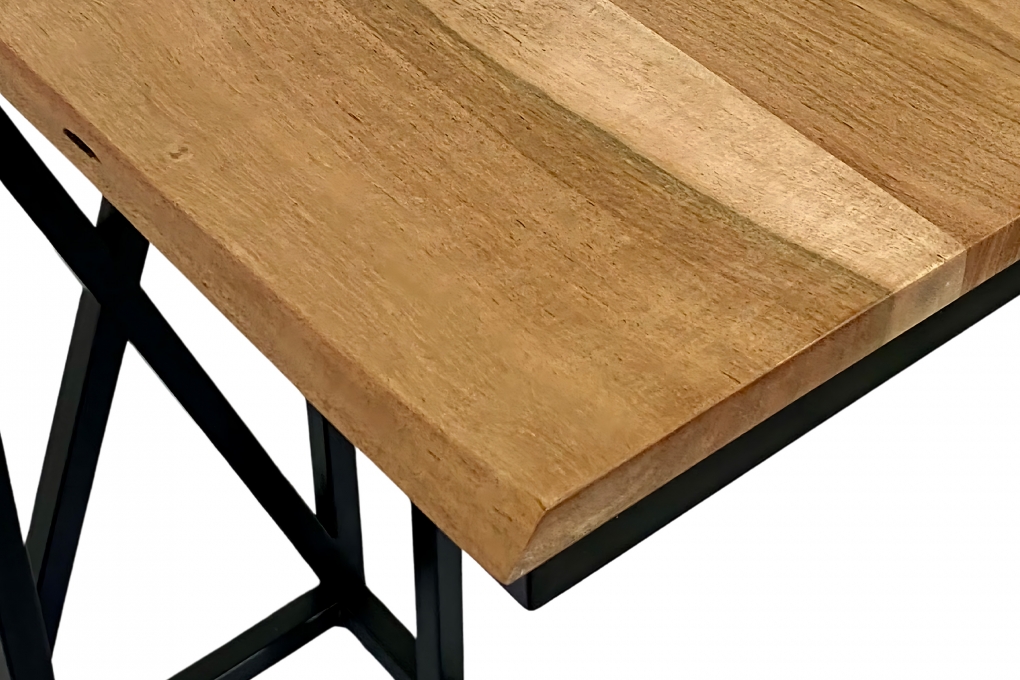 Beistelltisch Laptoptisch massiv natur 47,5x27x67,5 cm Akazie schwarz GRANADA itemprop=