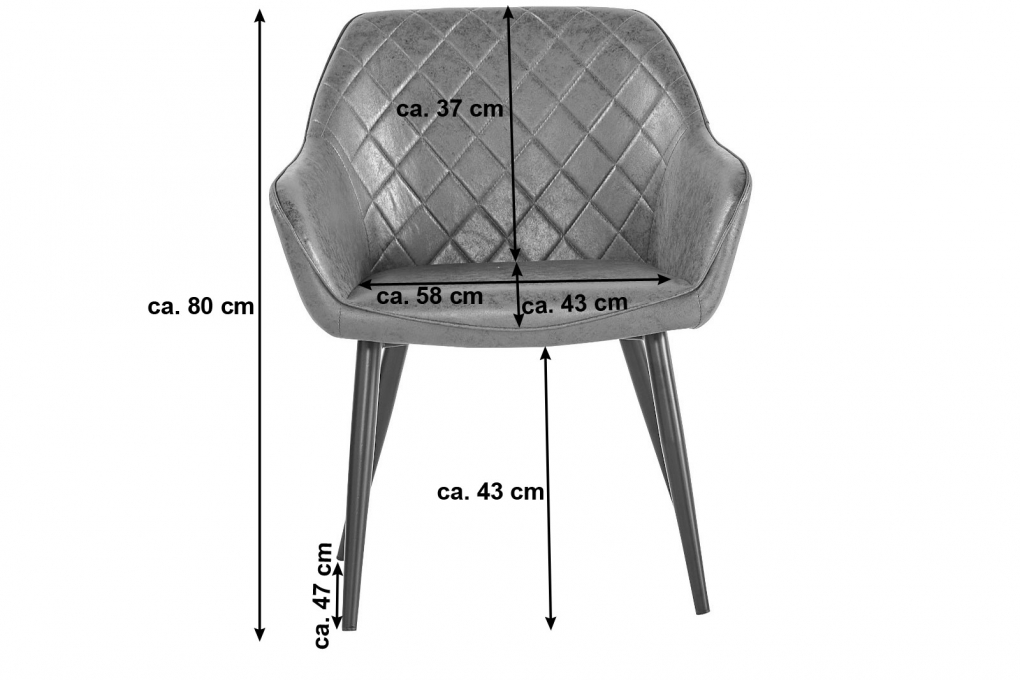 SAM® Esszimmerstuhl Wildlederoptik skandinavischer Stil LASSE itemprop=