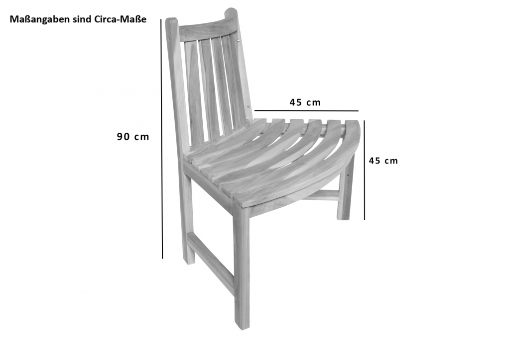 Rundbank 360° Gartenbank Teak massiv  ø180 cm TIMO itemprop=