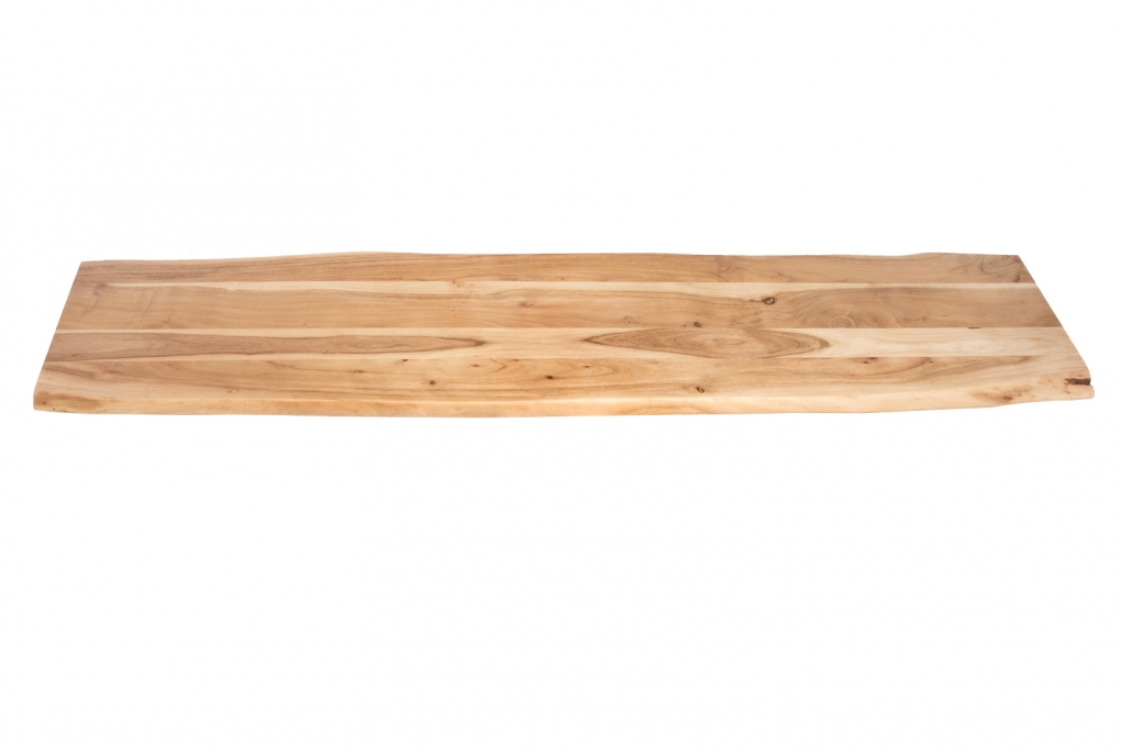 SAM® Tischplatte Baumkante Akazie Natur 180 x 40 cm CURTIS itemprop=