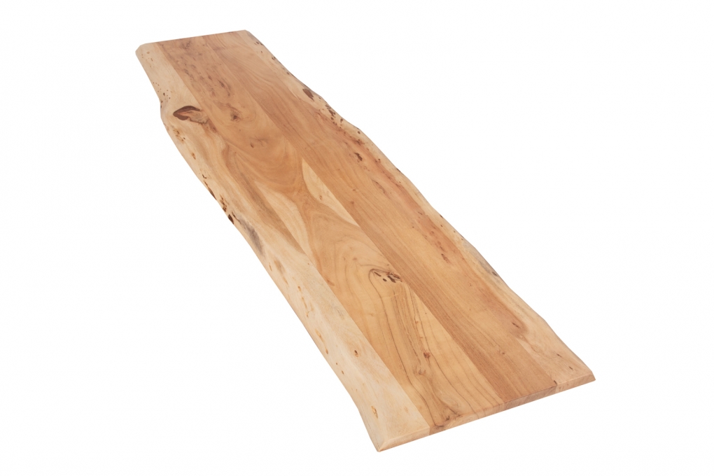 SAM® Tischplatte Baumkante Akazie Natur 160 x 40 cm CURTIS itemprop=