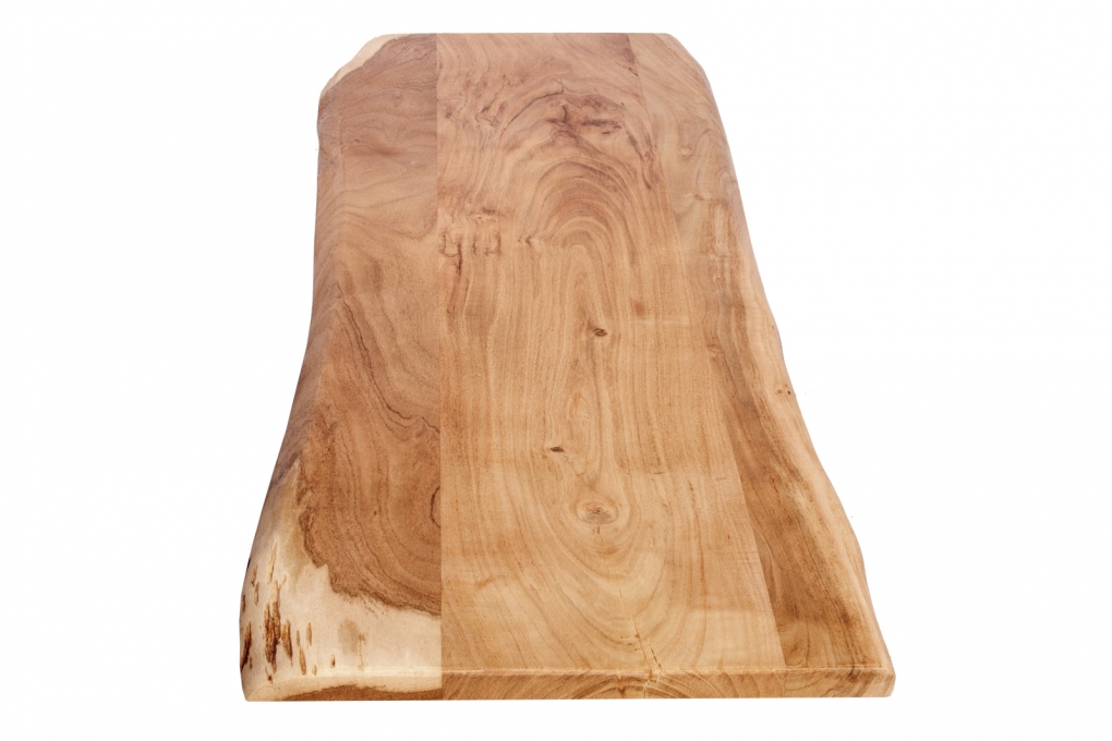 SAM® Tischplatte Baumkante Akazie Natur 120 x 40 cm CURTIS itemprop=