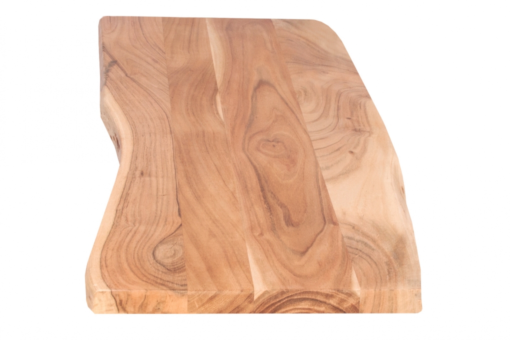 SAM® Tischplatte Baumkante Akazie Natur 100 x 40 cm CURTIS itemprop=