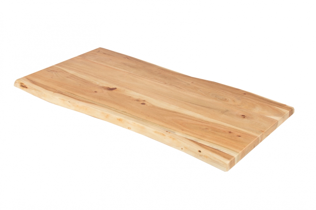 SAM® Tischplatte Baumkante Akazie Natur 80 x 40 cm CURTIS itemprop=