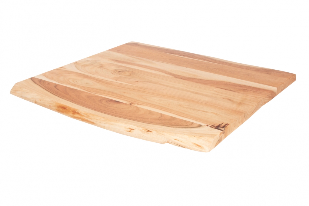 SAM® Tischplatte Baumkante Akazie Natur 60 x 60 cm CURT itemprop=