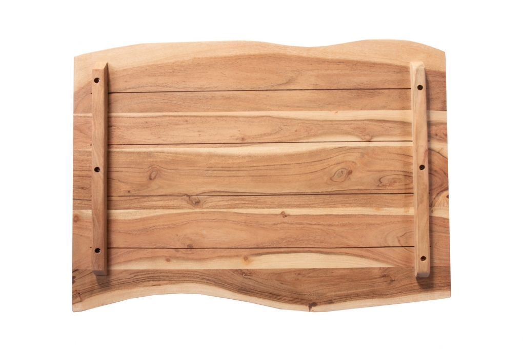 Tischplatte Baumkante Akazie Natur 80 x 60 cm CURT itemprop=