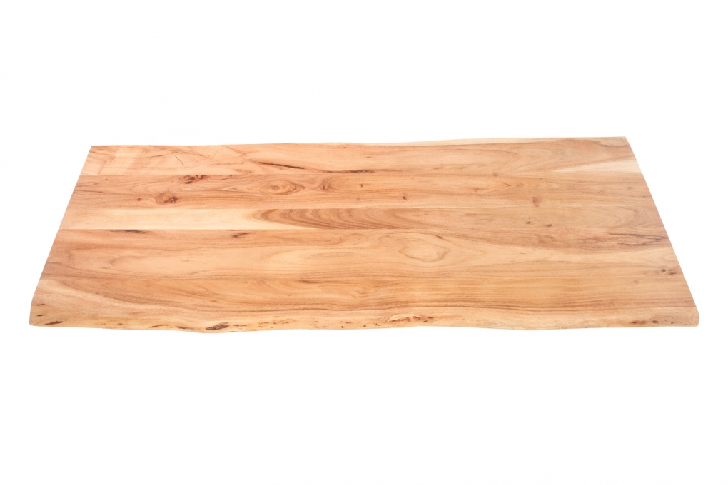  Tischplatte Baumkante Akazie Natur 120 x 60 cm CURT itemprop=