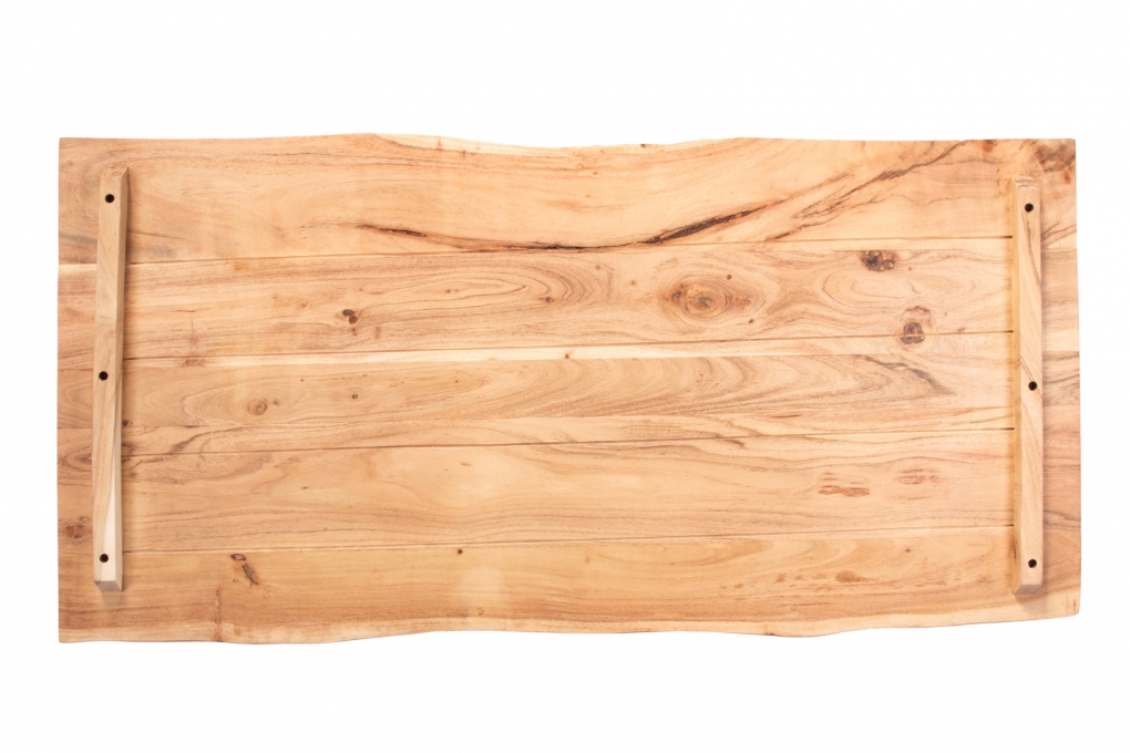  Tischplatte Baumkante Akazie Natur 120 x 60 cm CURT itemprop=