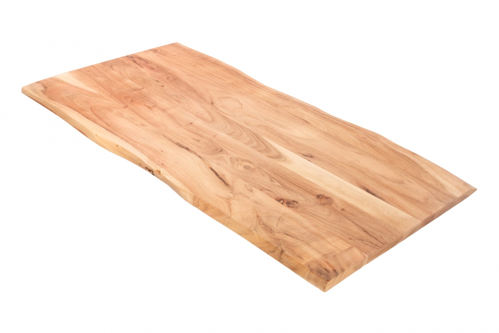  Tischplatte Baumkante Akazie Natur 120 x 60 cm CURT itemprop=