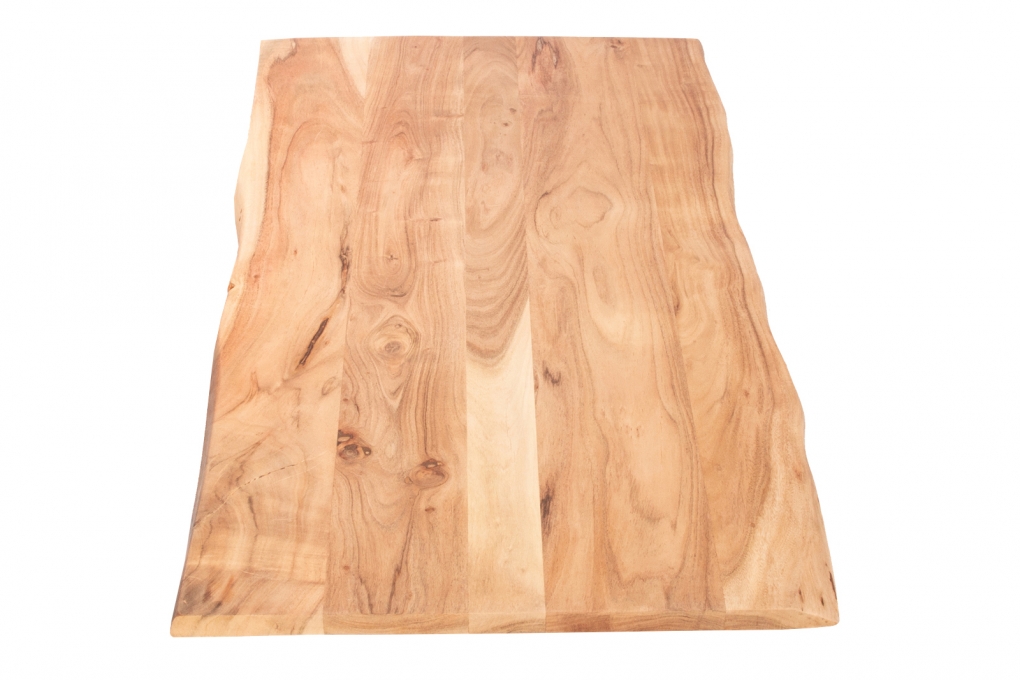  Tischplatte Baumkante Akazie Natur 120 x 60 cm CURT itemprop=