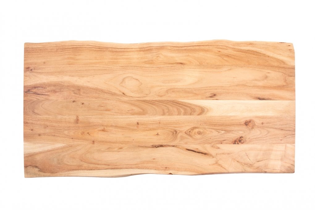  Tischplatte Baumkante Akazie Natur 120 x 60 cm CURT itemprop=