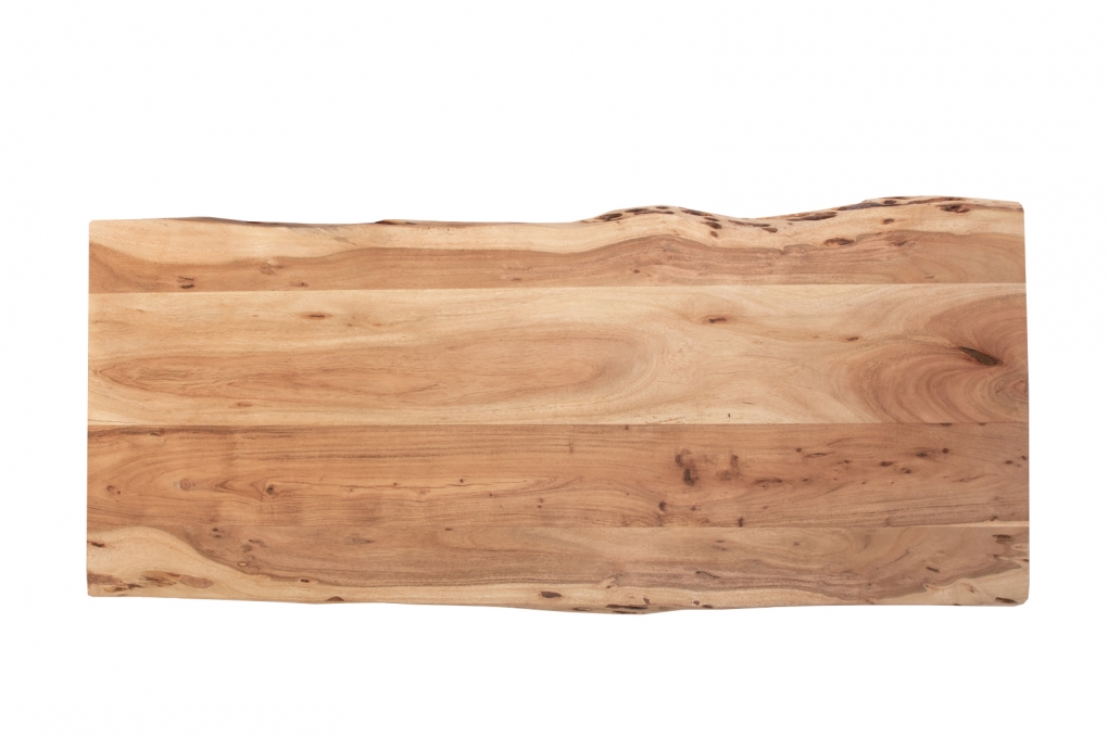  Tischplatte Baumkante Akazie Natur 140 x 60 cm CURT itemprop=