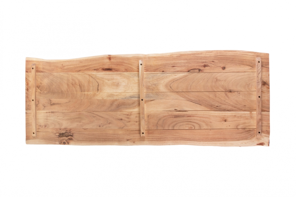  Tischplatte Baumkante Akazie Natur 160 x 60 cm CURT itemprop=