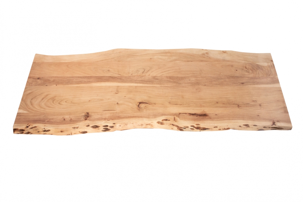 SAM® Tischplatte Baumkante Akazie Natur 180 x 60 cm CURT itemprop=