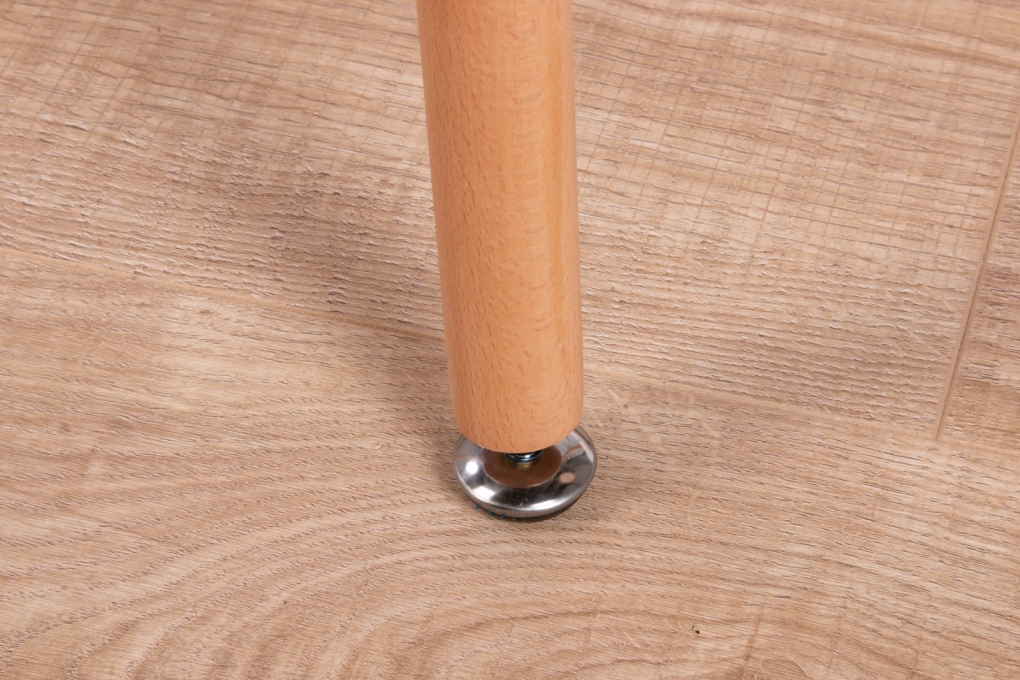 Esstisch 120 x 70 MDF-Holz Weiß Füße Buche DANIEL itemprop=