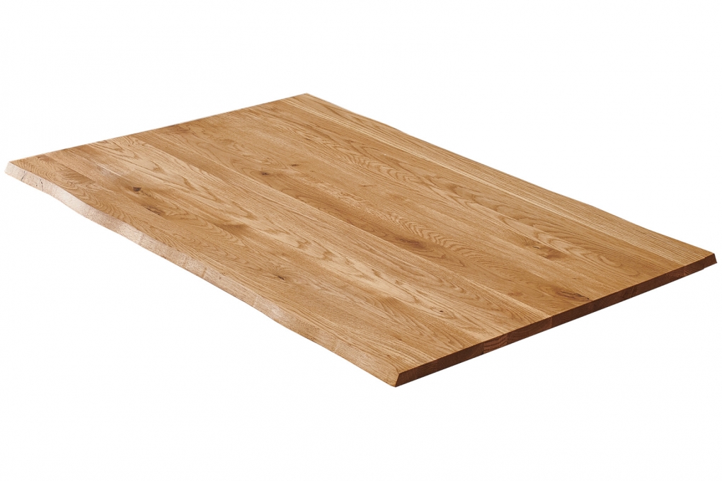 Tischplatte Baumkante Wildeiche 160 x 85 cm RICHARD itemprop=