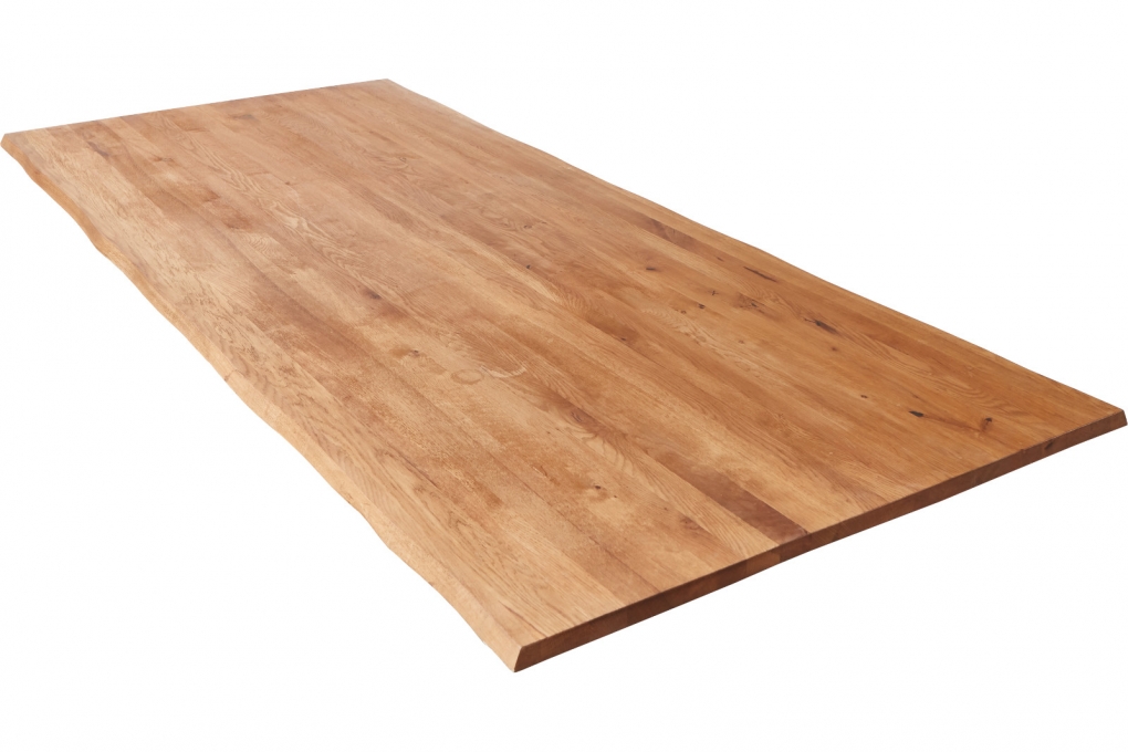 Tischplatte Baumkante Wildeiche 240 x 100 cm RICHARD itemprop=