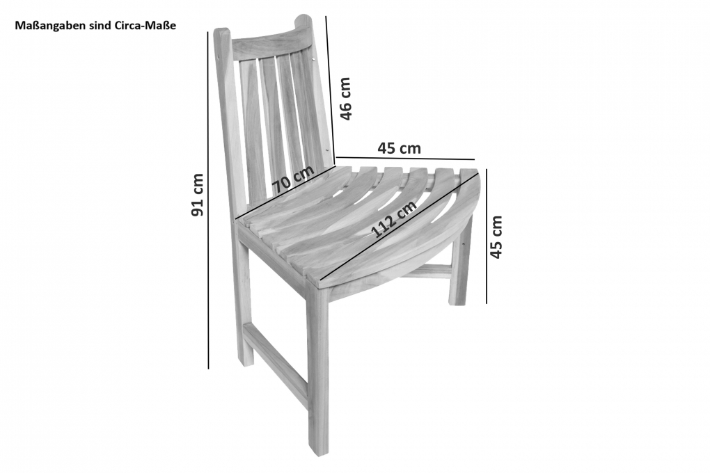 Rundbank 360° Gartenbank Teak massiv ø220 cm TIMO itemprop=