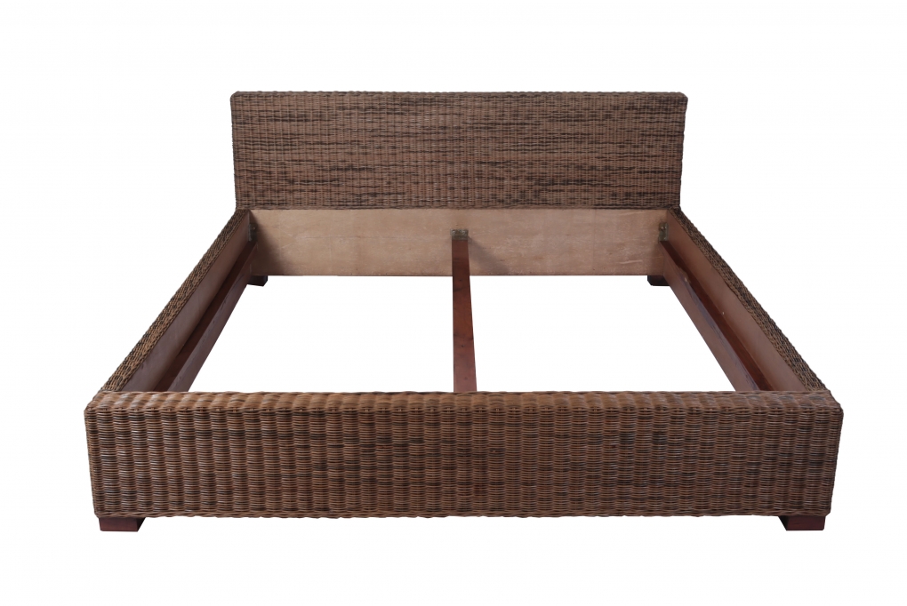 SAM® Rattanbett Doppelbett 140 x 200 cm Rattan Slash itemprop=