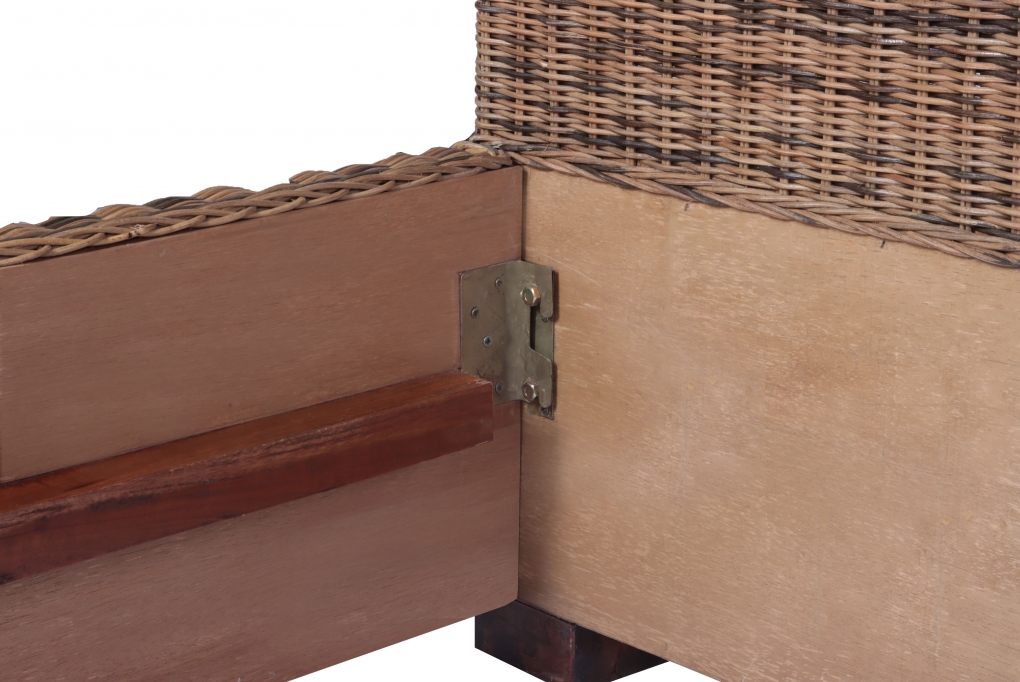 SAM® Rattanbett Doppelbett 200 x 200 cm Rattan Slash itemprop=