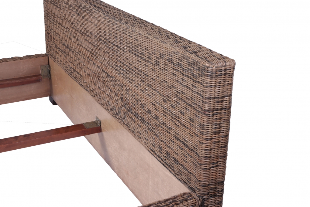 SAM® Rattanbett Doppelbett 200 x 200 cm Rattan Slash itemprop=