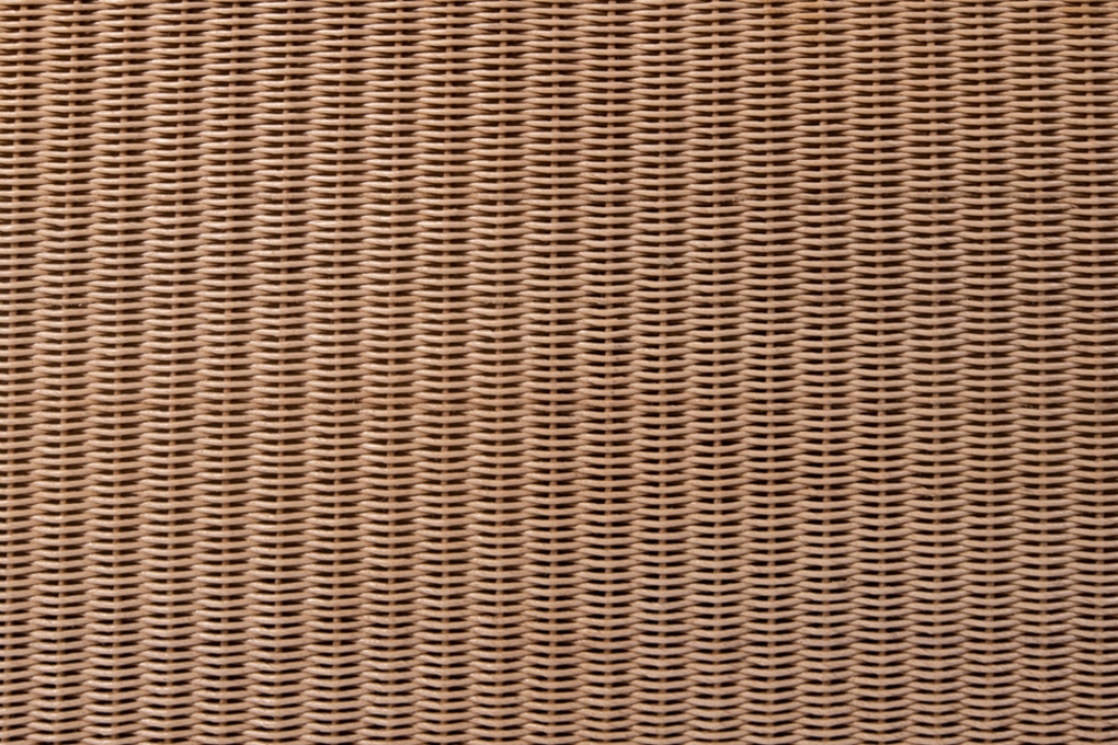 Loombett Korbbett Doppelbett Beige aus Loom-Geflecht 140 x 200 cm TUNIS itemprop=