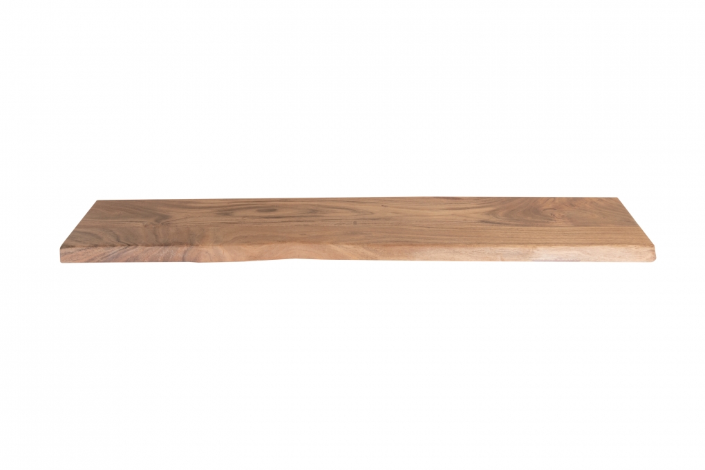 Steckboard mit Baumkante Wandregal Akazie massiv naturfarben lackiert 130 x 20 Amanda itemprop=