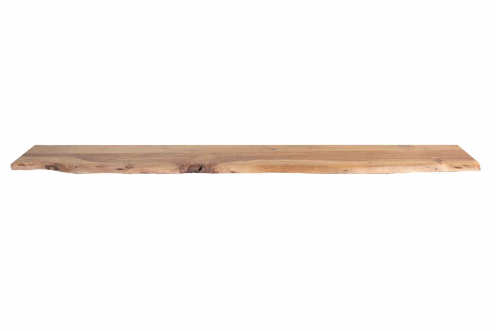 Steckboard mit Baumkante Wandregal Akazie massiv naturfarben lackiert 140 x 20 Amanda itemprop=
