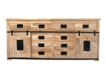 Sideboard Kommode 200 x 90 x 45 cm Akazienholz massiv naturfarben LIBRO