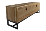 Lowboard Kommode TV-Board Akazienholz naturfarben massiv 160 x 50 cm Sukhothai