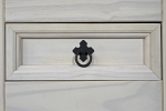 SAM® Sideboard Kommode 91,5 x 83,5 x 43 cm Pinienholz weiß honigfaben lasiert MEXICO