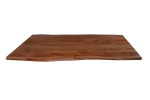 Esstisch Baumkante massiv Akazie Nussbaum 180 x 90 U-Gestell schwarz THEA