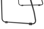 Gartenstuhl Outdoor-Seilstuhl Farbe Grau mit Eisen-Gestell in schwarz ISRA (4er Set)