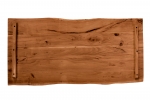 Tischplatte Baumkante Akazie Nuss 120 x 60 cm CURT