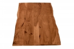 Tischplatte Baumkante Akazie Nuss 120 x 60 cm CURT