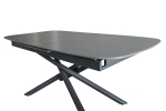 Esstisch Keramik 180 (240) x 90 mit ausziehbar schwarz Mikado-Gestell MELODIE