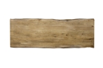 Esstisch Baumkante Akazie massiv Eiche 280 x 100 U-Gestell silber CALI