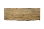 Esstisch Baumkante Akazie massiv Eiche 280 x 100 U-Gestell weiß CALI