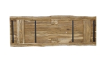 Esstisch Baumkante Akazie massiv Eiche 280 x 100 U-Gestell weiß CALI
