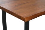 Esstisch Baumkante massiv Mango honigfarben 300 x 100 U-Gestell schwarz CALI