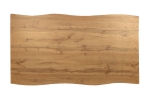 Esstisch Baumkante Holz Nussbaum-Optik 120 x 80 Spider-Gestell schwarz JOSY