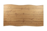 Esstisch Baumkante Holz Nussbaum-Optik 120 x 80 Spider-Gestell schwarz JOSY