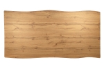 Esstisch Baumkante Holz Nussbaum-Optik 180 x 90 Spider-Gestell schwarz JOSY