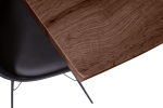 Esstisch Baumkante Holz-Optik Nussbaum 180 x 90 Spider-Gestell schwarz JOSY