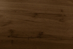 Esstisch Baumkante Holz-Optik Nussbaum 220 x 100 Spider-Gestell weiß JOSY