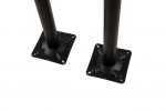 Tischgestell Bistrotische & Esstische Standfuß Doppelsäule Hoch 40x70x110 cm schwarz