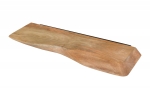 Steckboard mit Baumkante Wandregal Mango massiv natur lackiert 60 x 20 cm LIORA