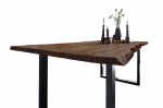 Esstisch Baumkante Massiv Akazie natur 260 x 100 schwarz NOAH