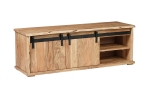 Lowboard Baumkante 145 x 45 x 50 cm Akazienholz massiv naturfarben LIAN V