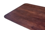 Esstisch 180 x 90 cm Akazie massiv kastanienfarben Schweizer Kante Spider-Gestell Holz kastanie ROBERTO